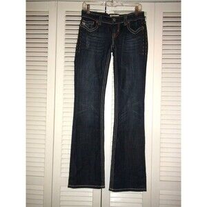 Mek Denim Oaxaca Bootcut Leg Dark Blue Denim Jeans